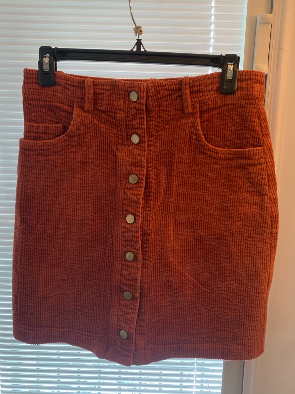 Smashed Lemon Corduroy Skirt